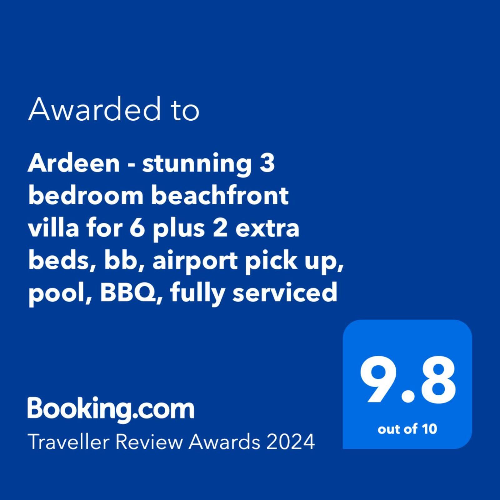 Ardeen Villa - Superb 3 Bedroom Beachfront For 6, Bb, Free Pick Up For 7 Night Stays Arriving Together, Fully Serviced, Taxes Included แทนกาลเล ภายนอก รูปภาพ